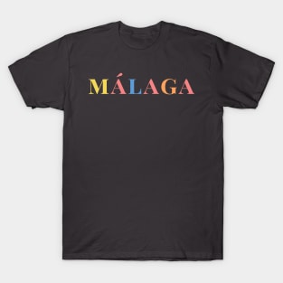 Málaga Spain Pastel Summer T-Shirt